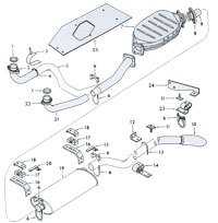 Exhaust Pipe, Muffler & Converter